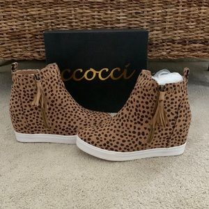 Ccocci Leopard Wedge Sneaker